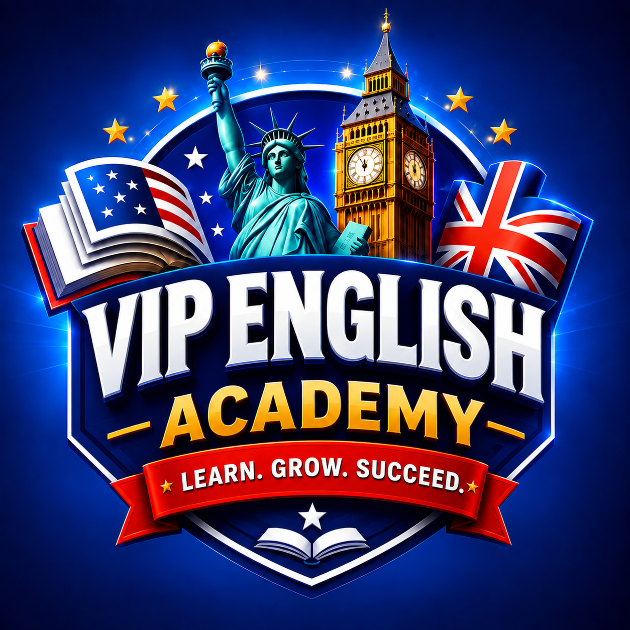 VIP English Academy logo